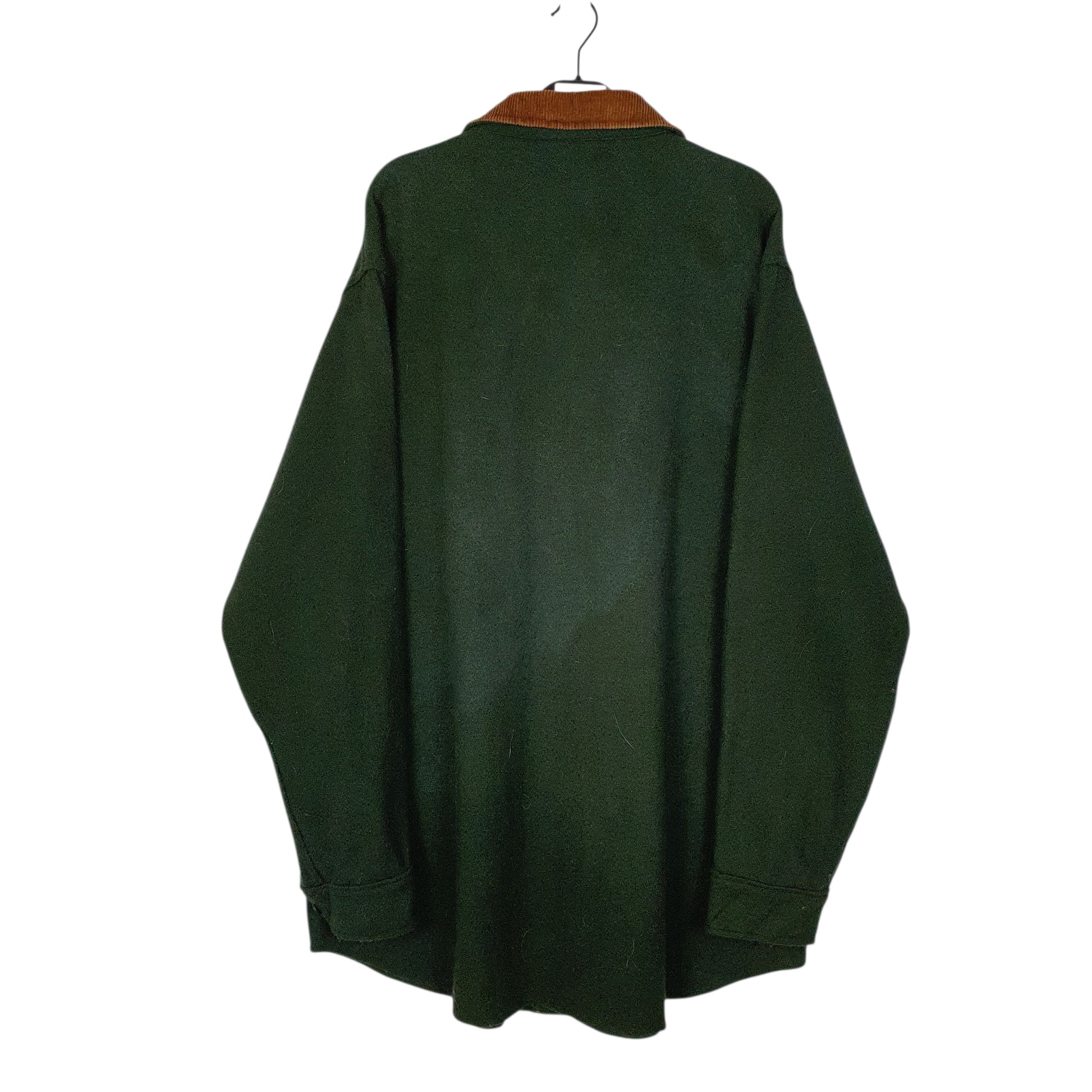 Mens Green Woolrich Vintage 1980s Thick Shacket Jacket  Shirt