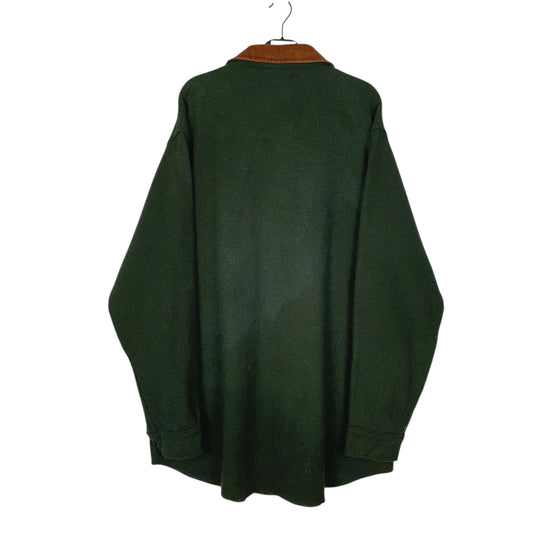 Mens Green Woolrich Vintage 1980s Thick Shacket Jacket  Shirt