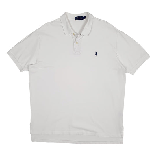Mens White Polo Ralph Lauren  Short Sleeve Polo Shirt
