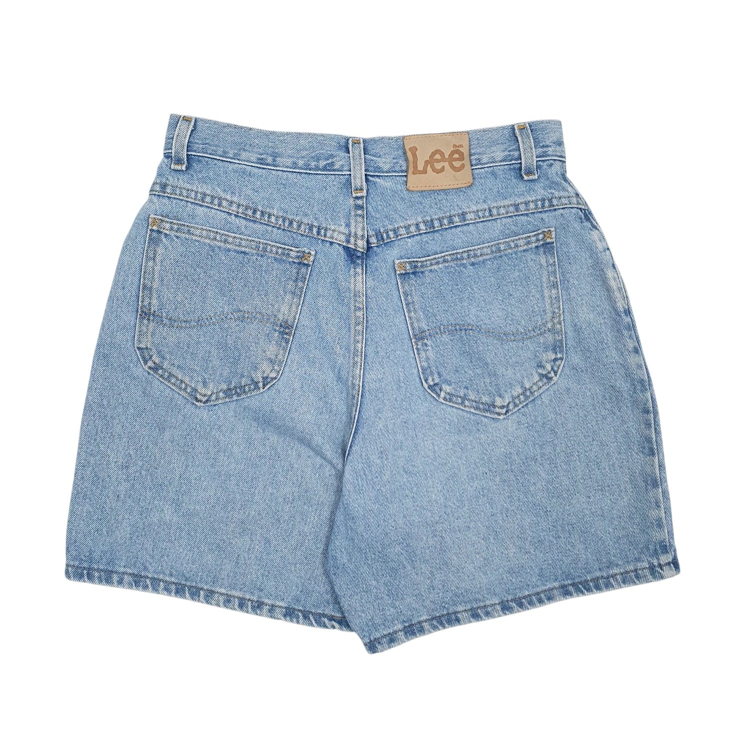 Womens Blue Lee Vintage 90s Quarter Zip Shorts