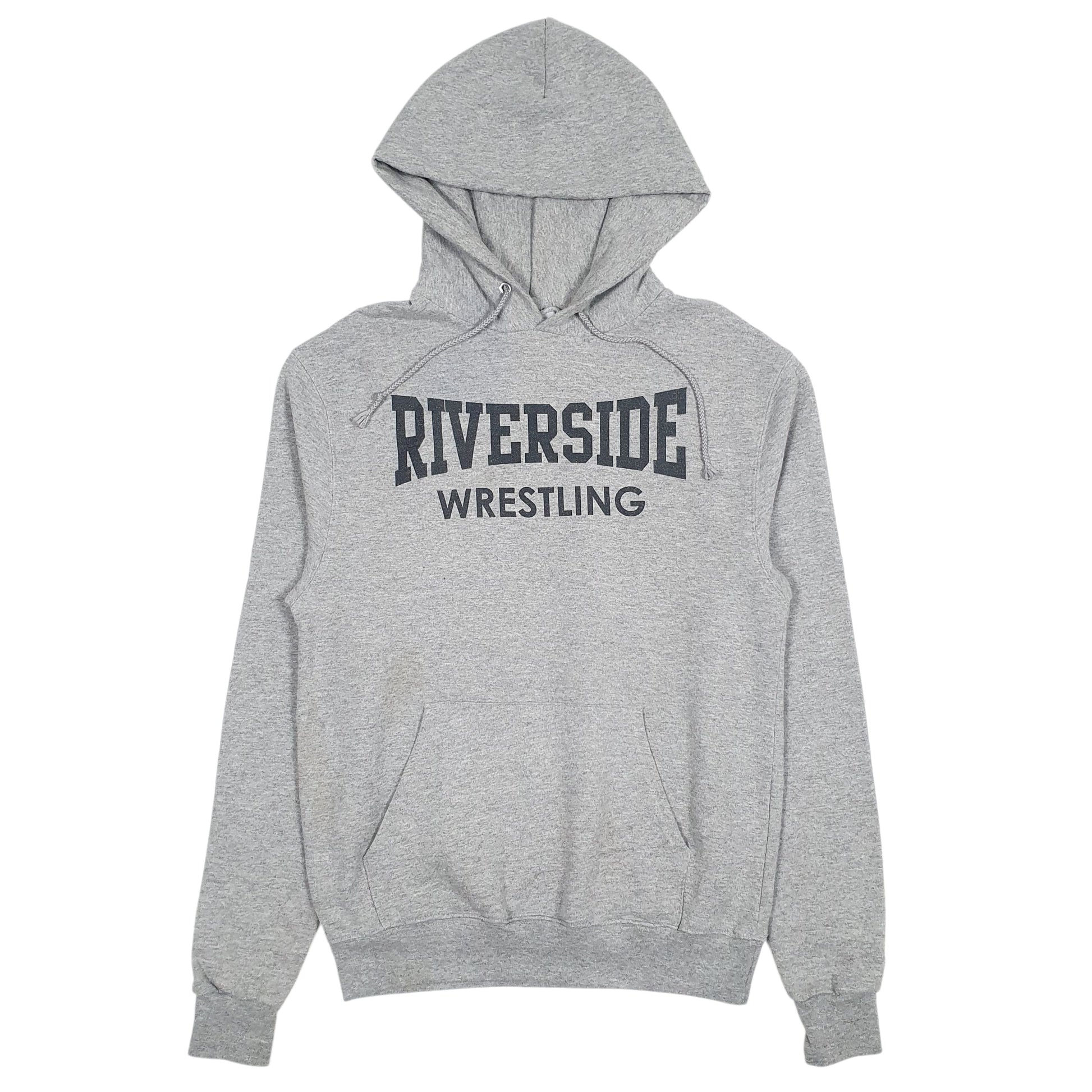 Mens Grey Champion Riverside Wrestling Hoodie Jumper