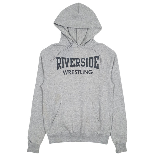 Mens Grey Champion Riverside Wrestling Hoodie Jumper