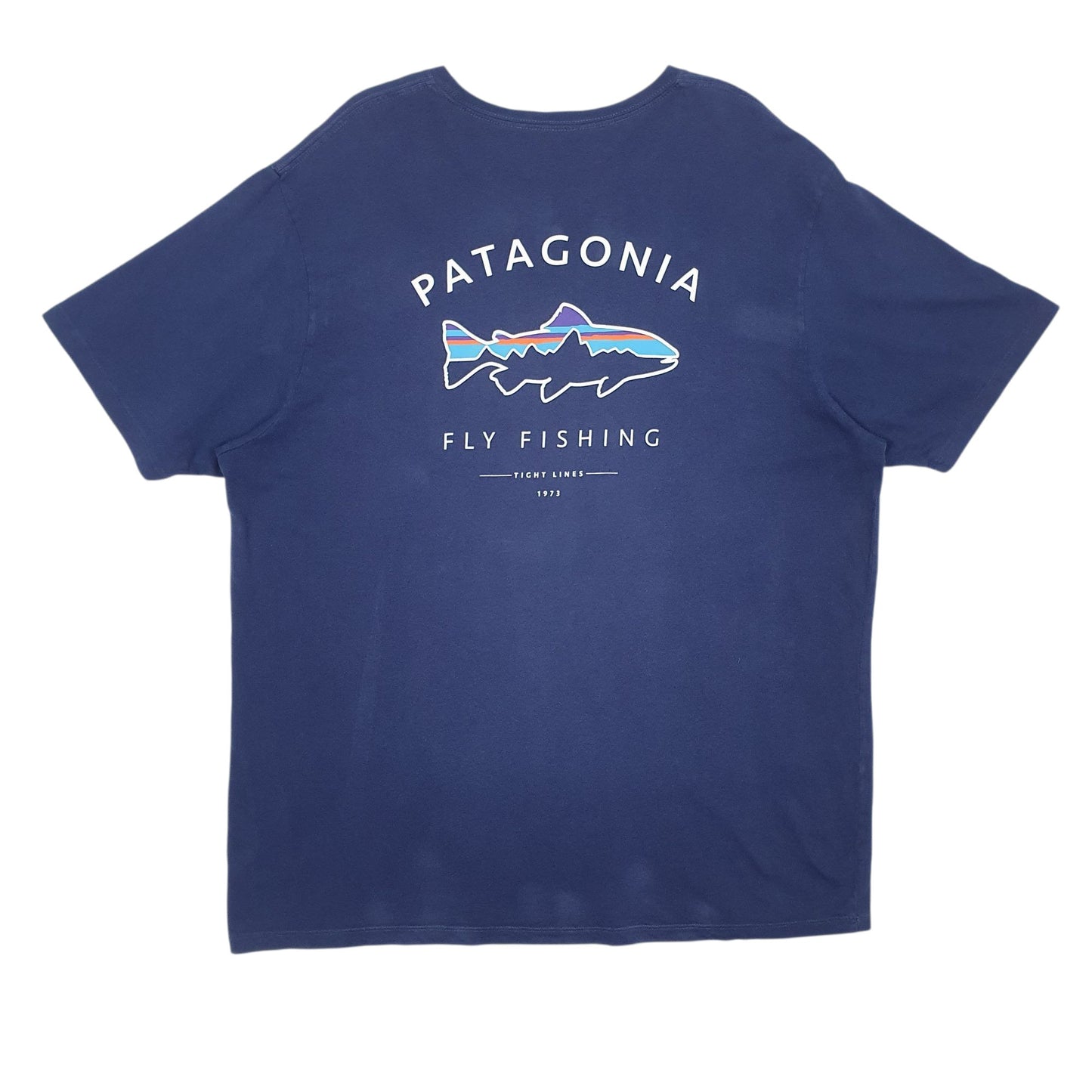 Mens Navy Patagonia   T Shirt