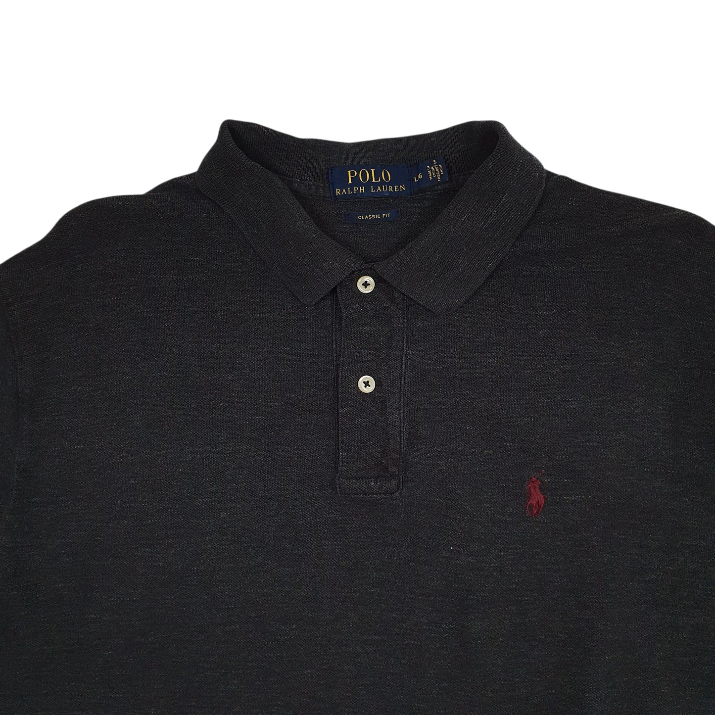 Mens Grey Polo Ralph Lauren   Polo Shirt