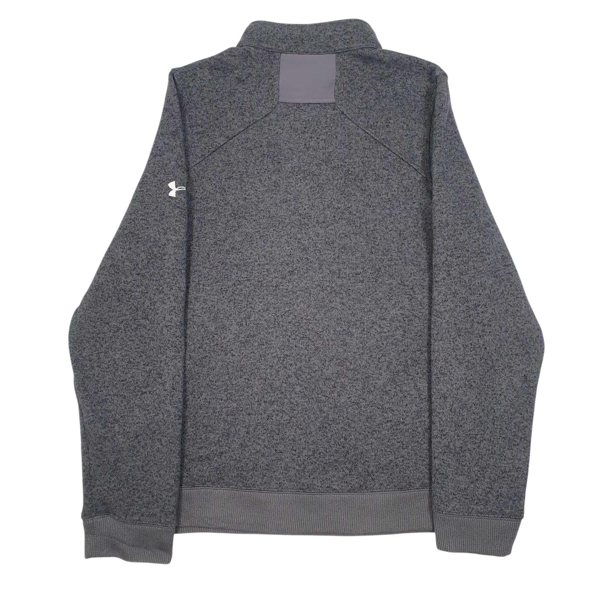 Mens Grey Under Armour Notre Dame Swim & Dive Quarter Zip Jumper