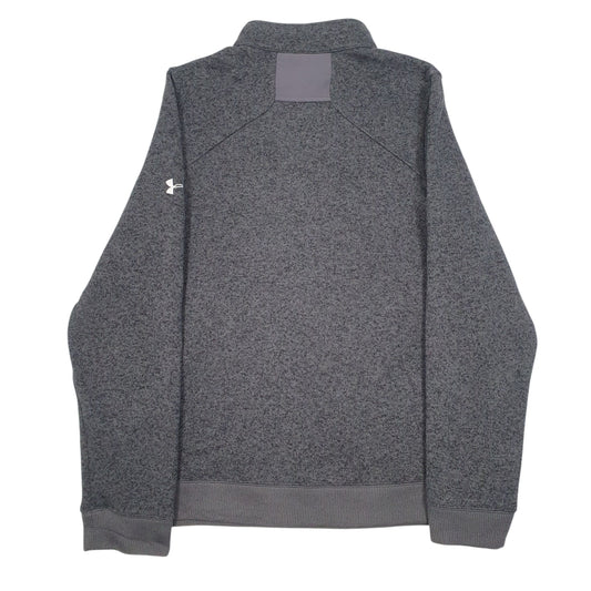 Mens Grey Under Armour Notre Dame Swim & Dive Quarter Zip Jumper