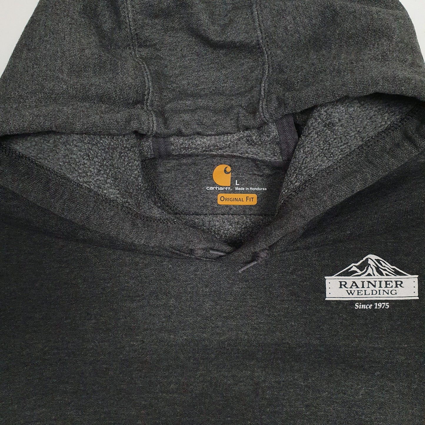 Mens Grey Carhartt Welding Hoodie Jumper
