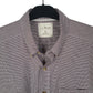 Mens Burgundy L.L.Bean Houndstooth  Shirt
