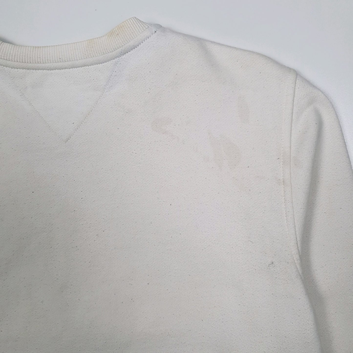 Mens White Tommy Hilfiger  Crewneck Jumper