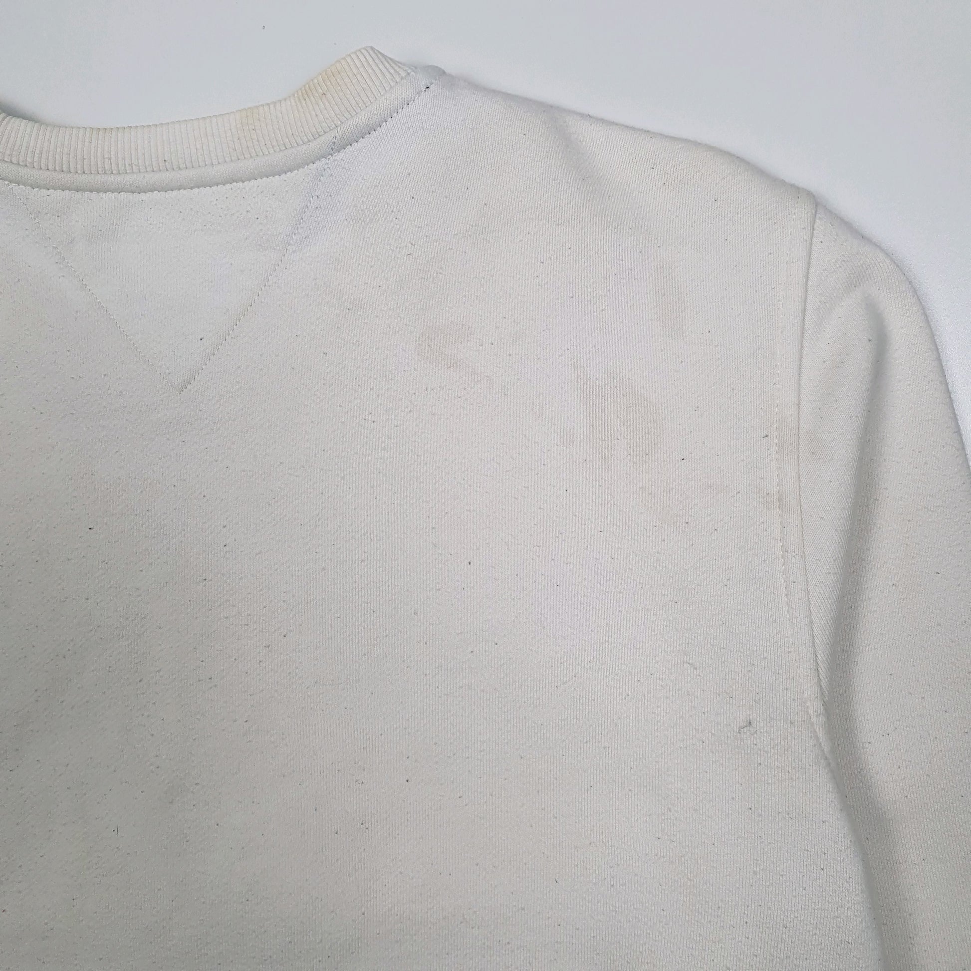 Mens White Tommy Hilfiger  Crewneck Jumper