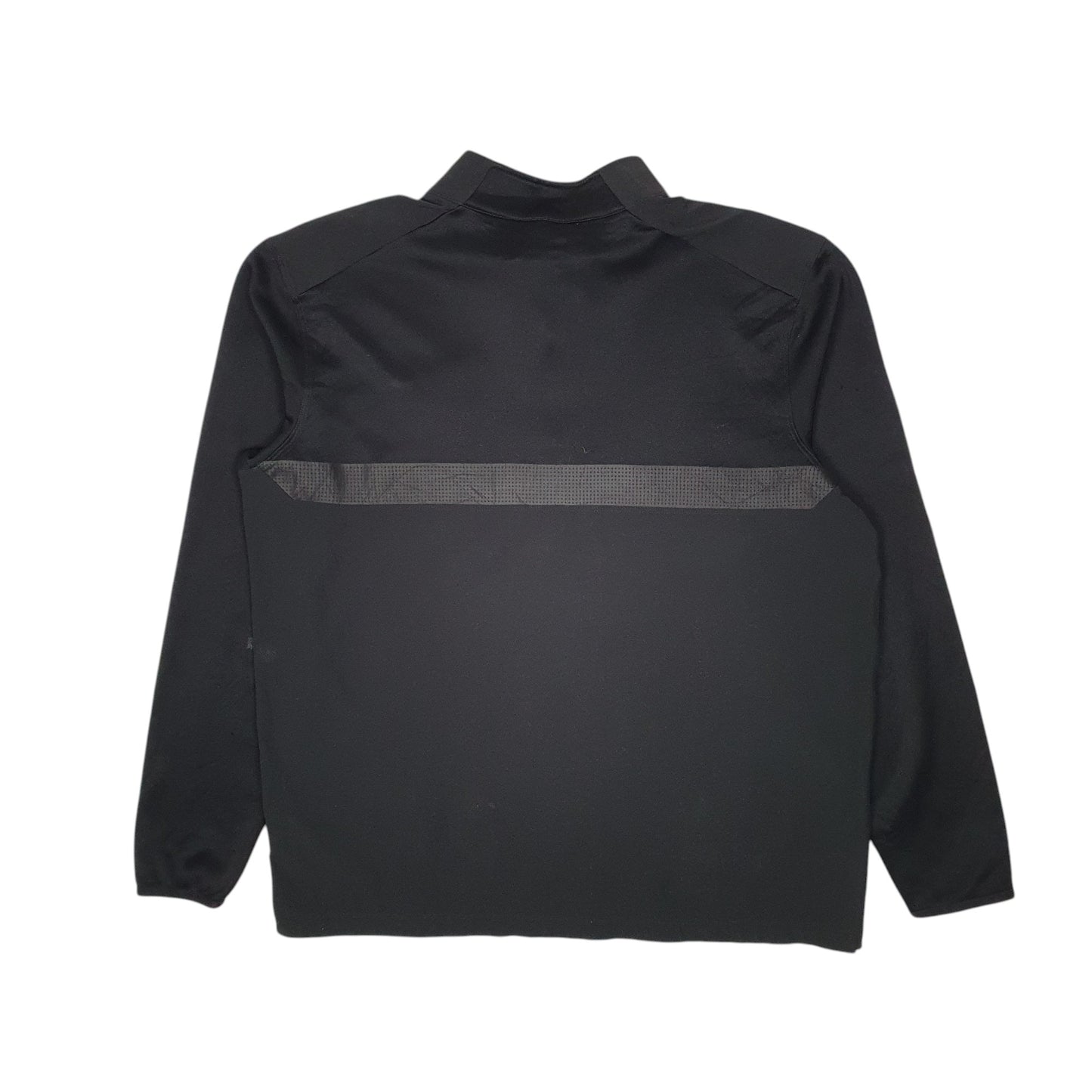 Mens Black Nike Dri Fit Quarter Zip Jumper