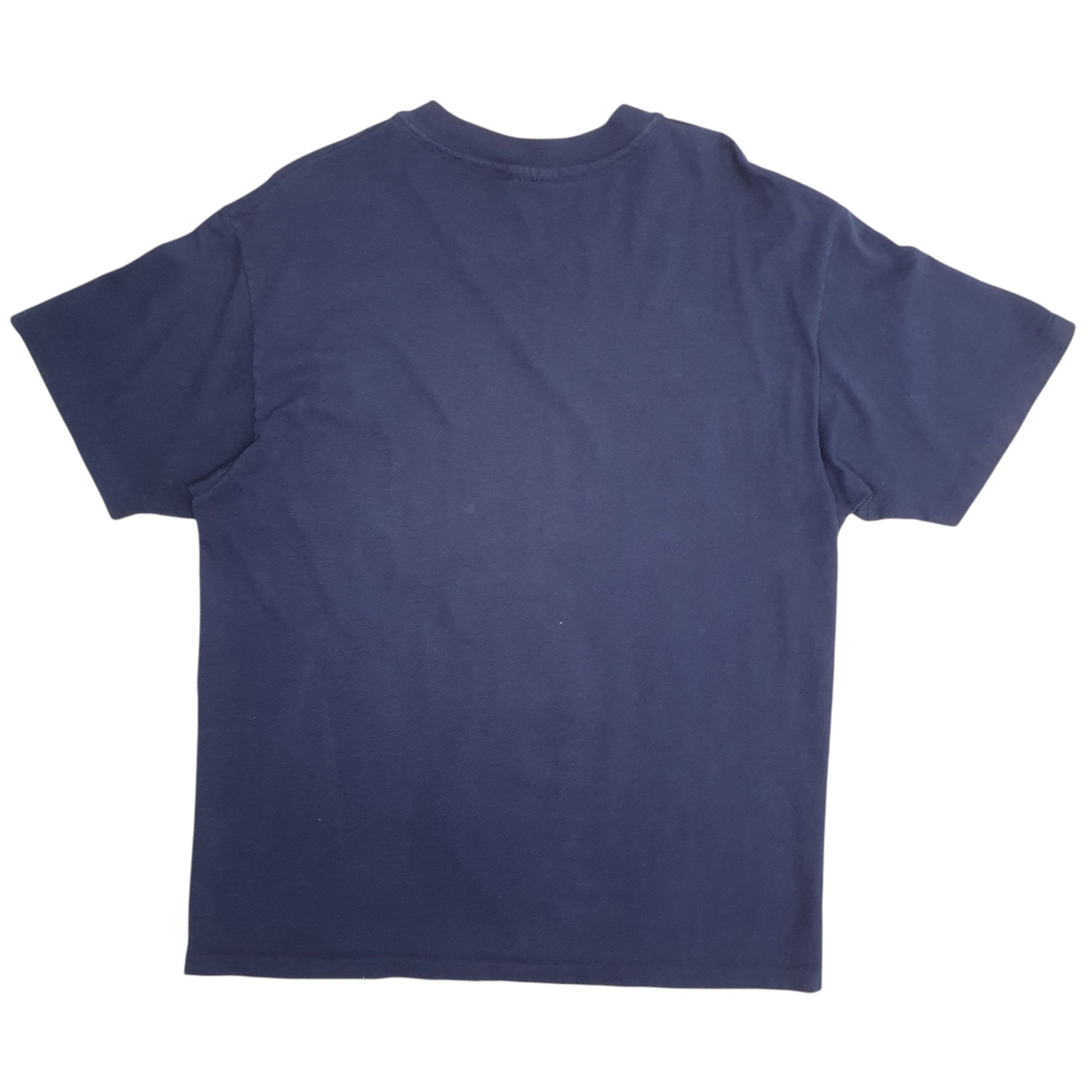 Mens Navy Hanes Single Stitch Vintage 90s MLB Atlanta Braves  T Shirt