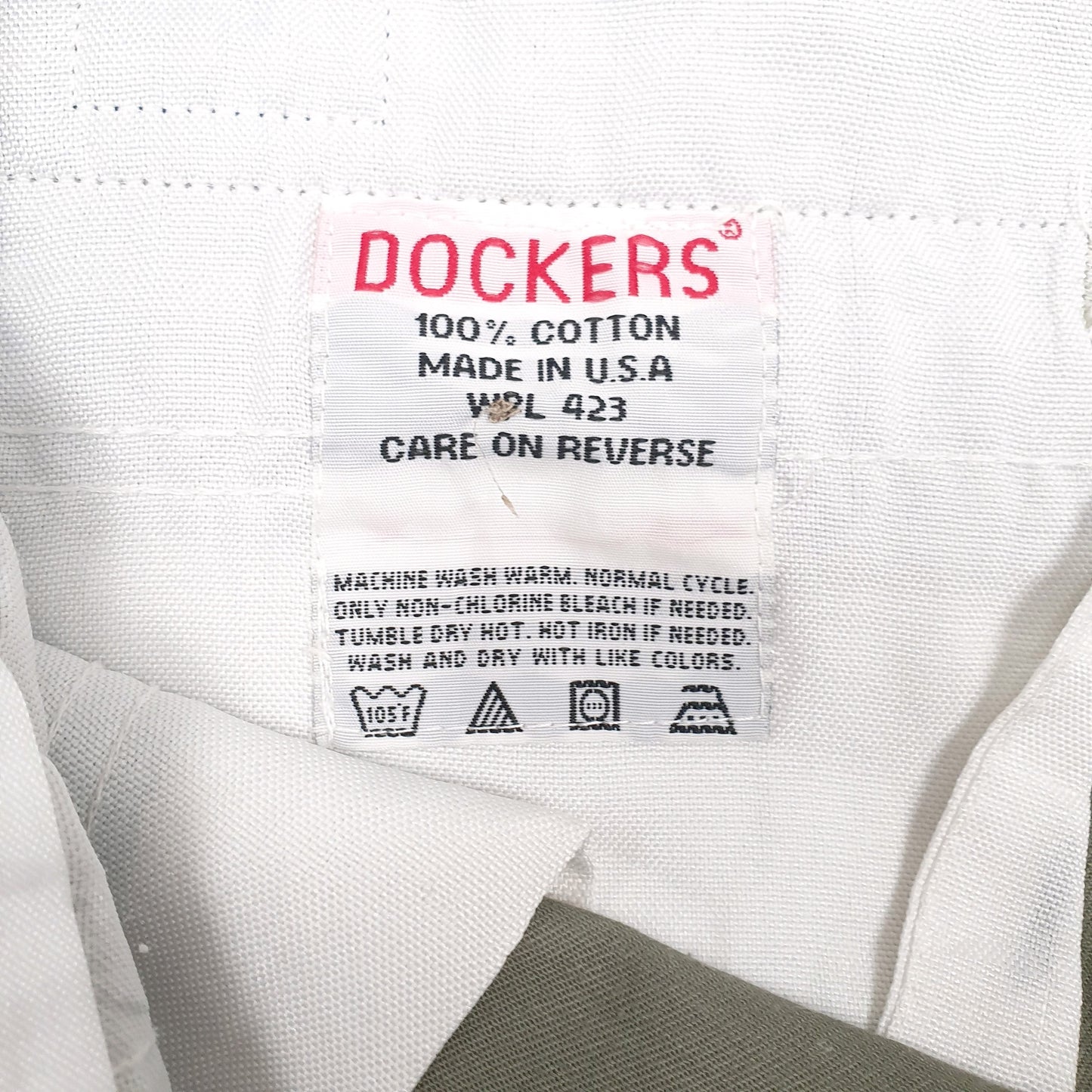 Mens Grey Dockers Vintage 90s Made In USA  Trousers