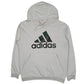 Mens White Adidas  Hoodie Jumper