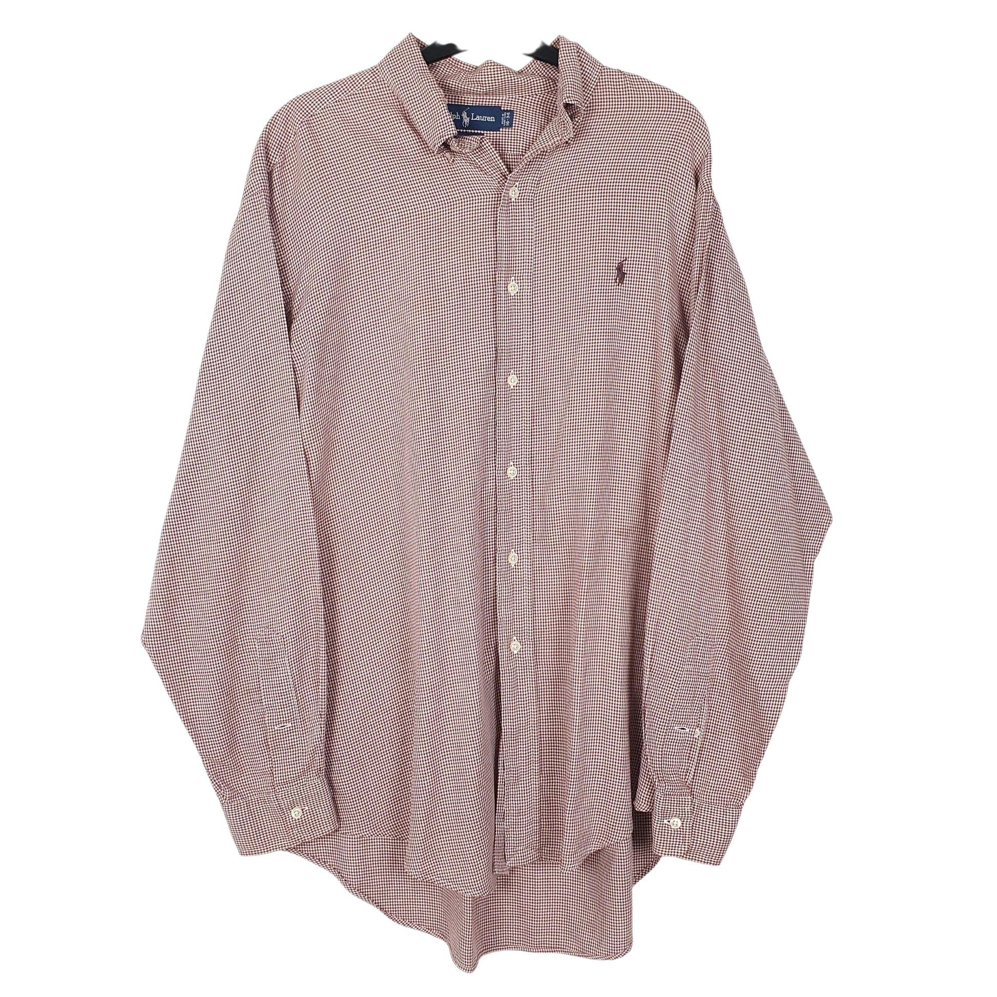 Mens Red Ralph Lauren Vintage Long Sleeve Shirt