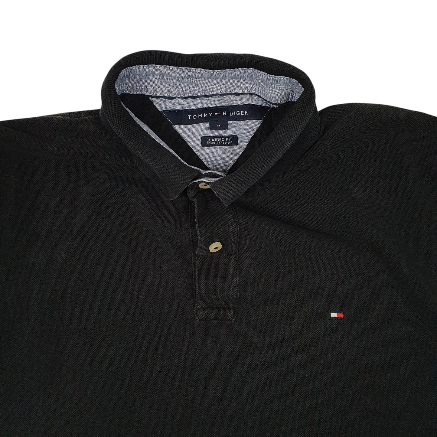 Mens Black Tommy Hilfiger   Polo Shirt