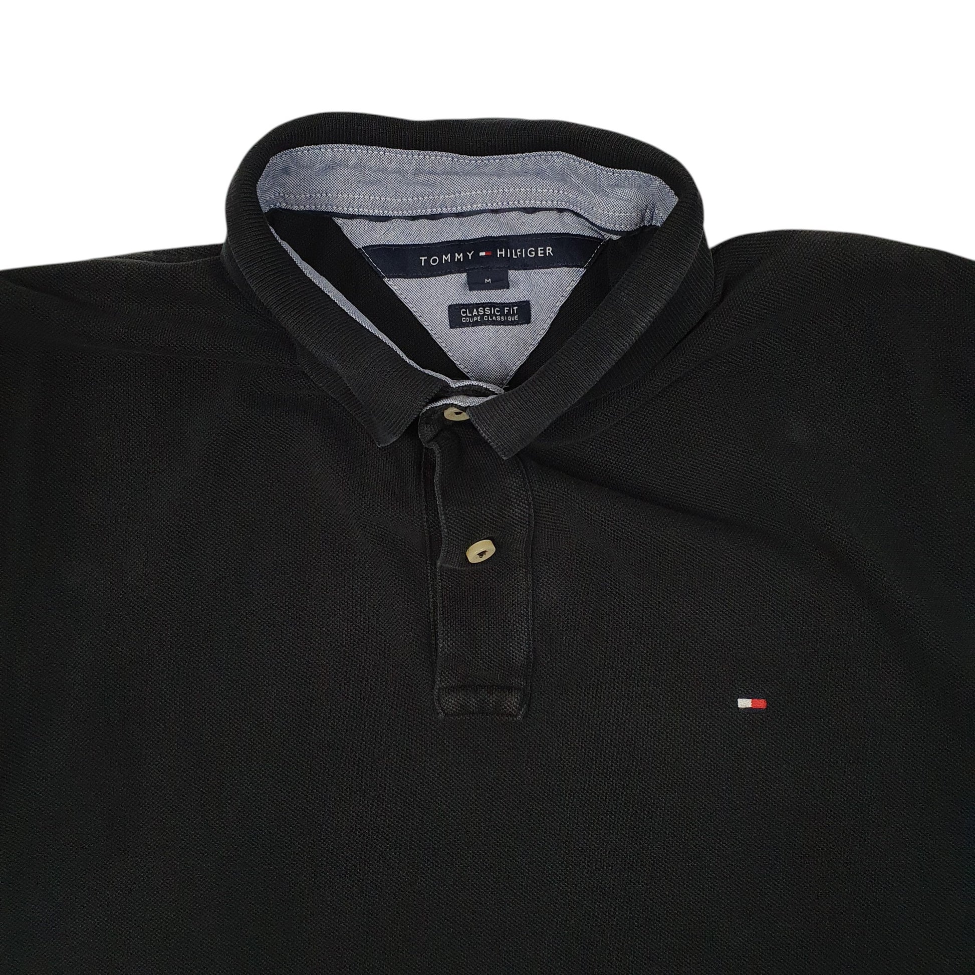 Mens Black Tommy Hilfiger   Polo Shirt
