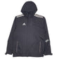 Mens Black Adidas  Crewneck Coat