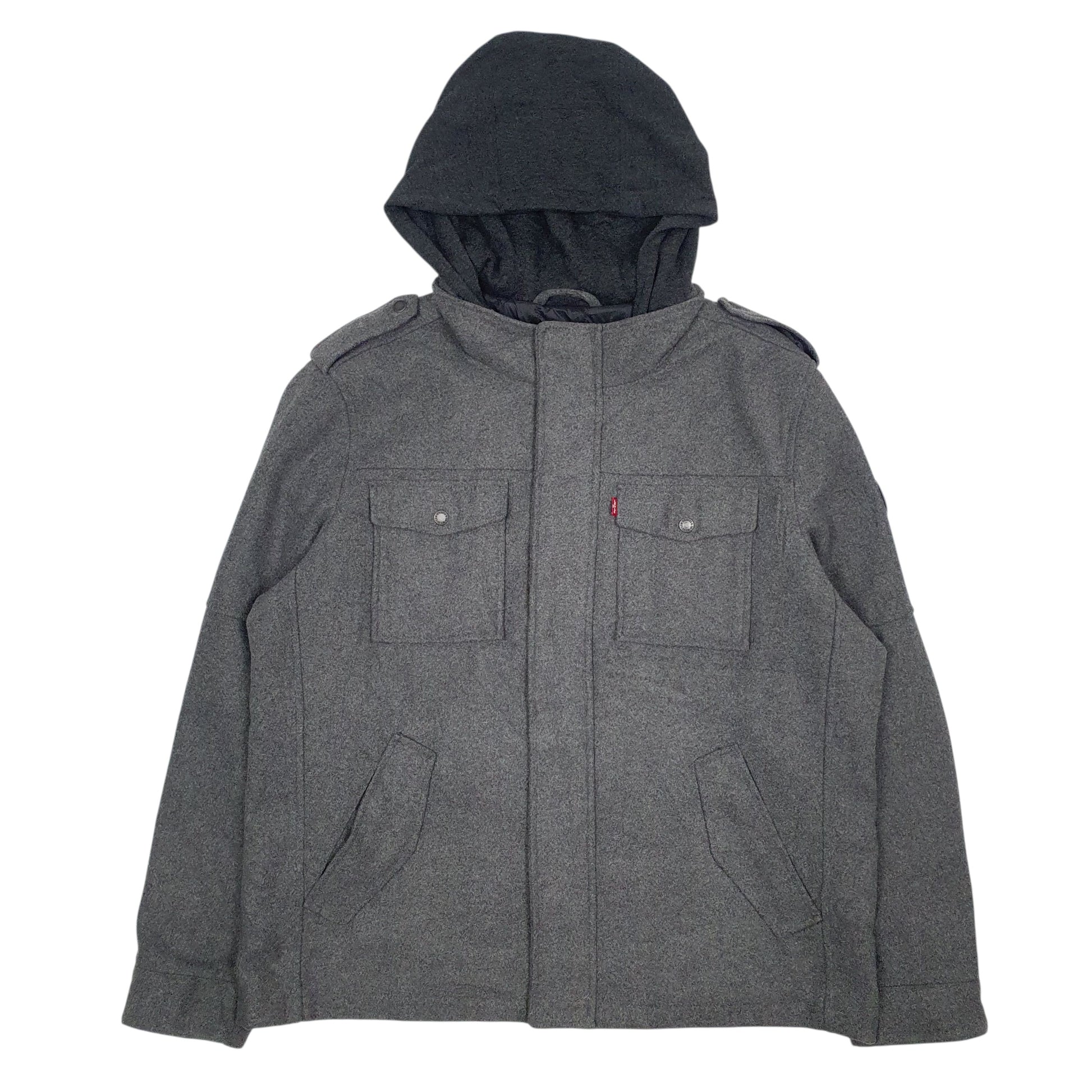Mens Grey Levis   Coat