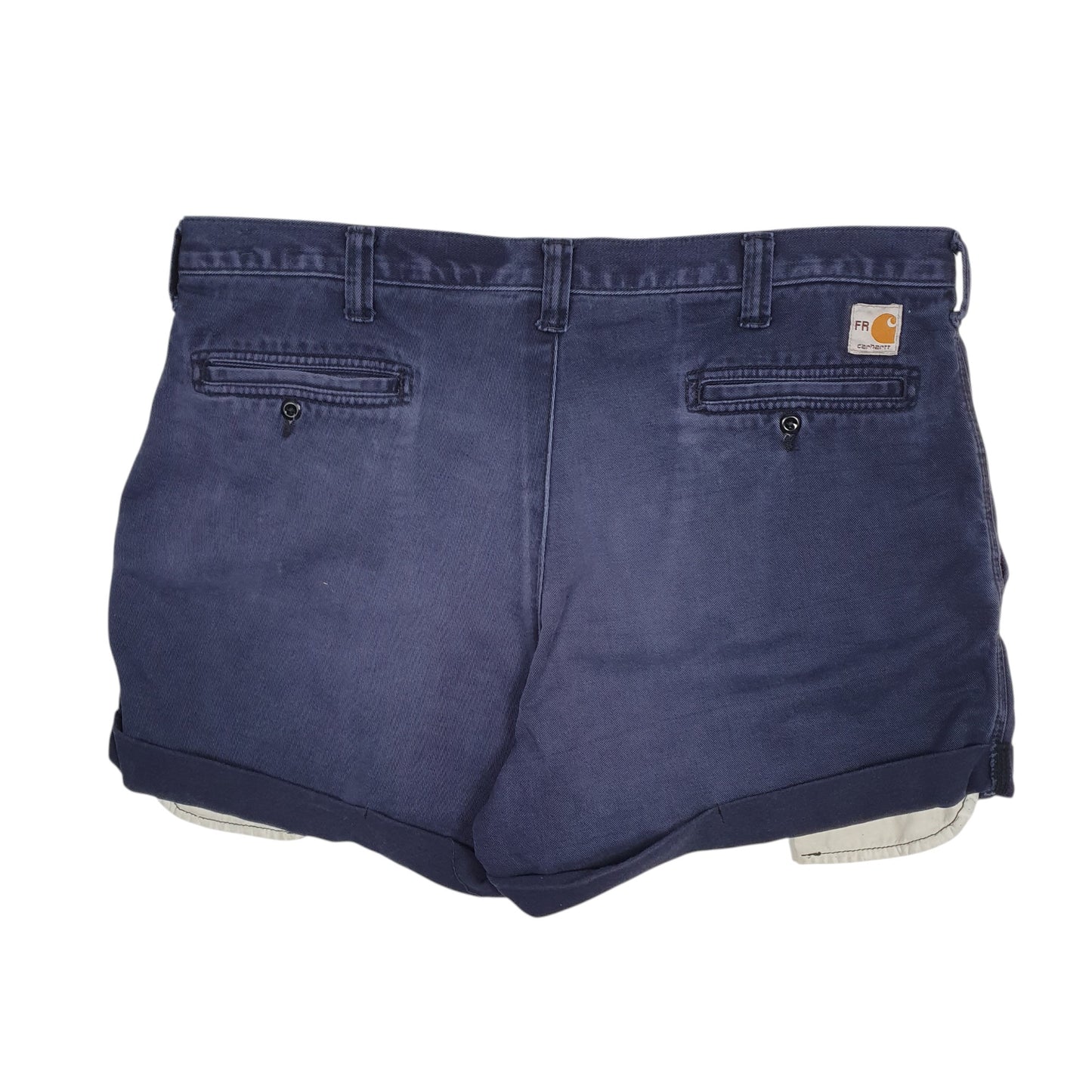Mens Navy Carhartt   Shorts