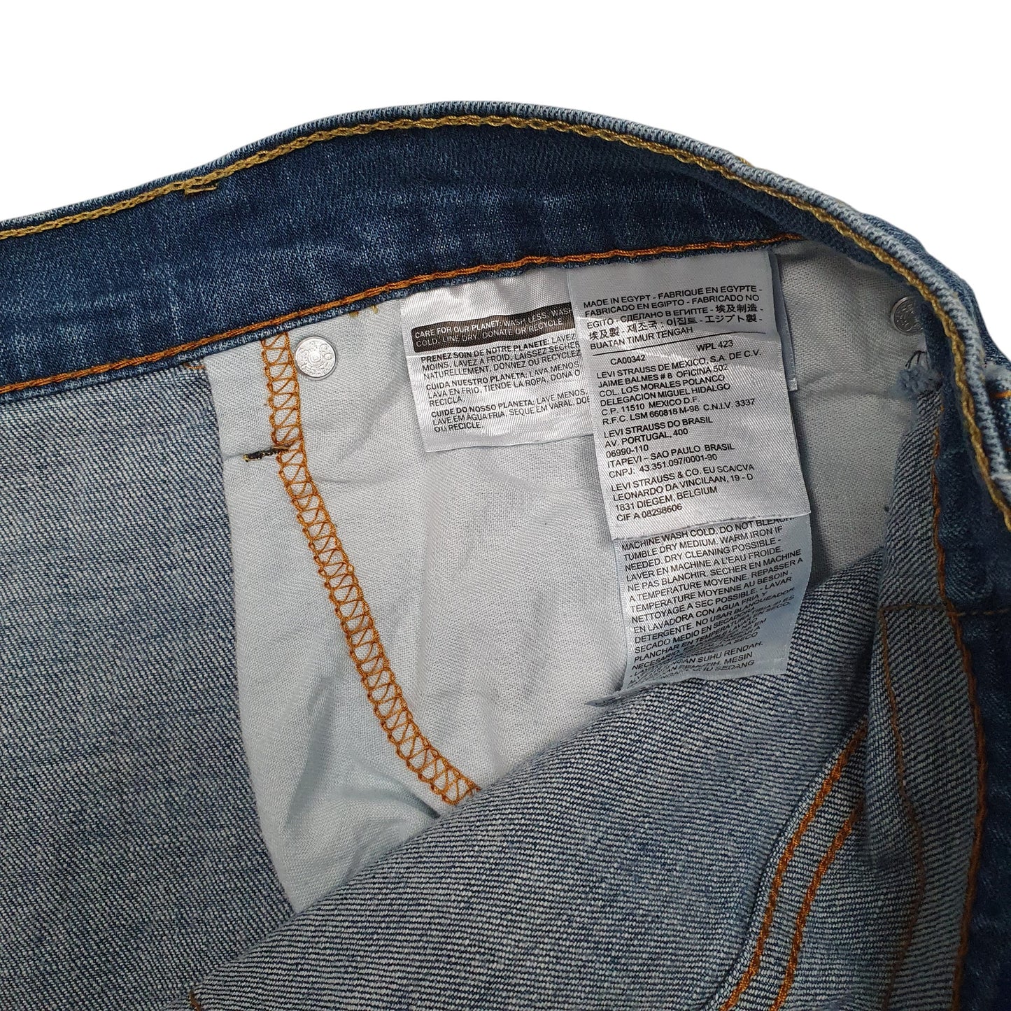 Mens Blue Levis 569 Stretch  Shorts