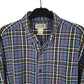 Mens Blue L.L.Bean Thick Flannel  Shirt