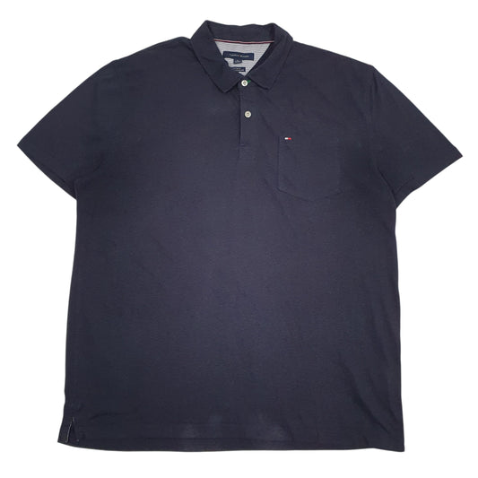 Mens Navy Tommy Hilfiger  Short Sleeve Polo Shirt