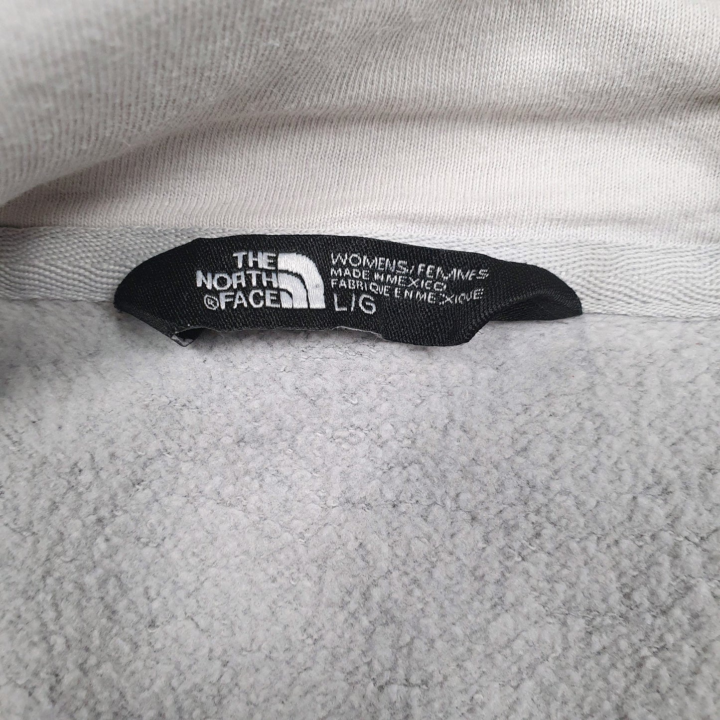 Womens Grey The North Face Spellout Hoodie Jumper