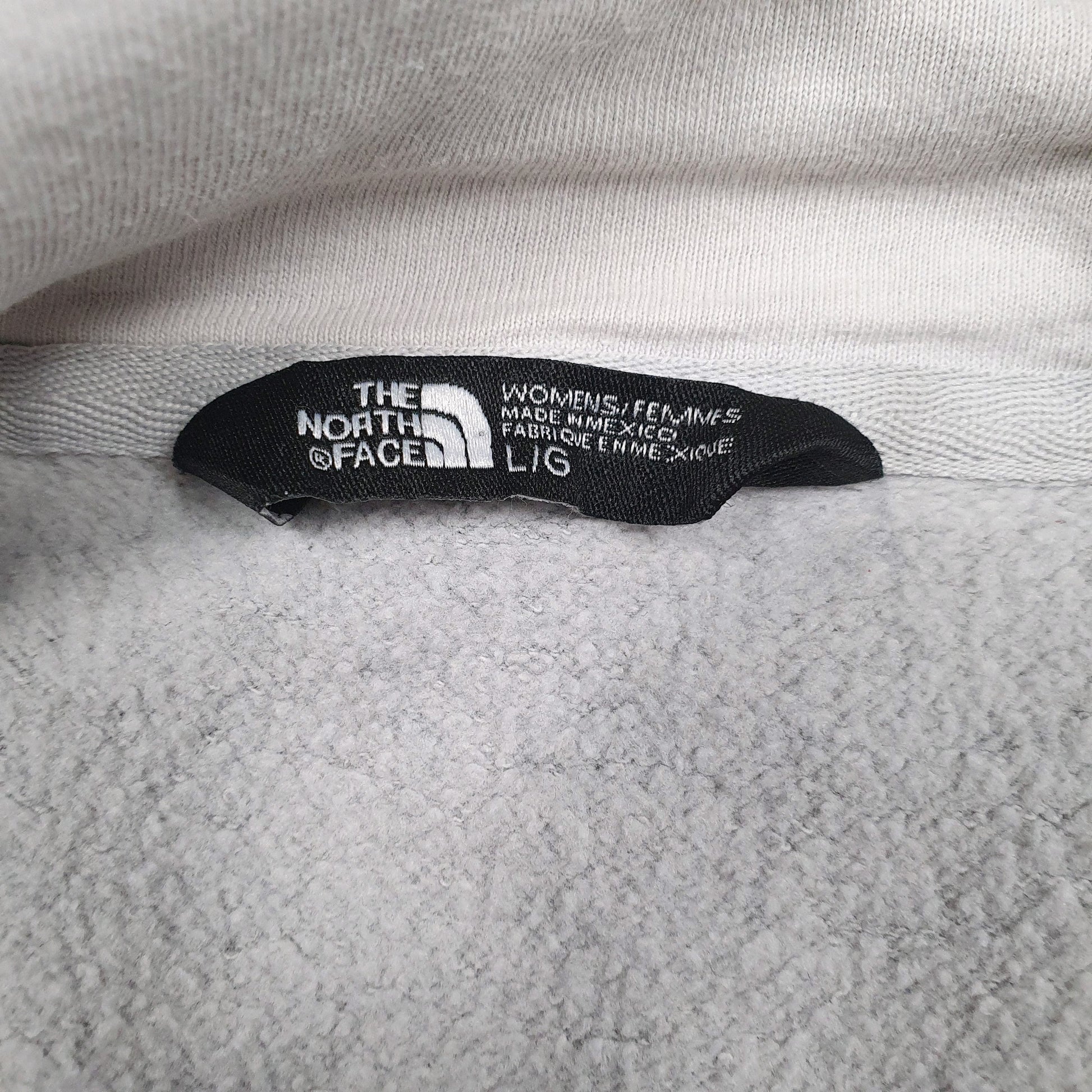 Womens Grey The North Face Spellout Hoodie Jumper