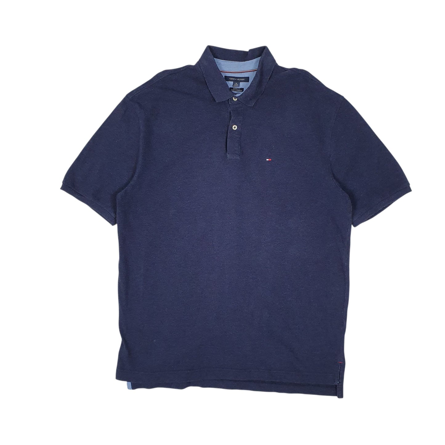 Mens Navy Tommy Hilfiger  Short Sleeve Polo Shirt
