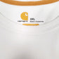 Mens White Carhartt   T Shirt