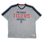 Mens Grey MLB Detriot Tigers Short Sleeve T Shirt