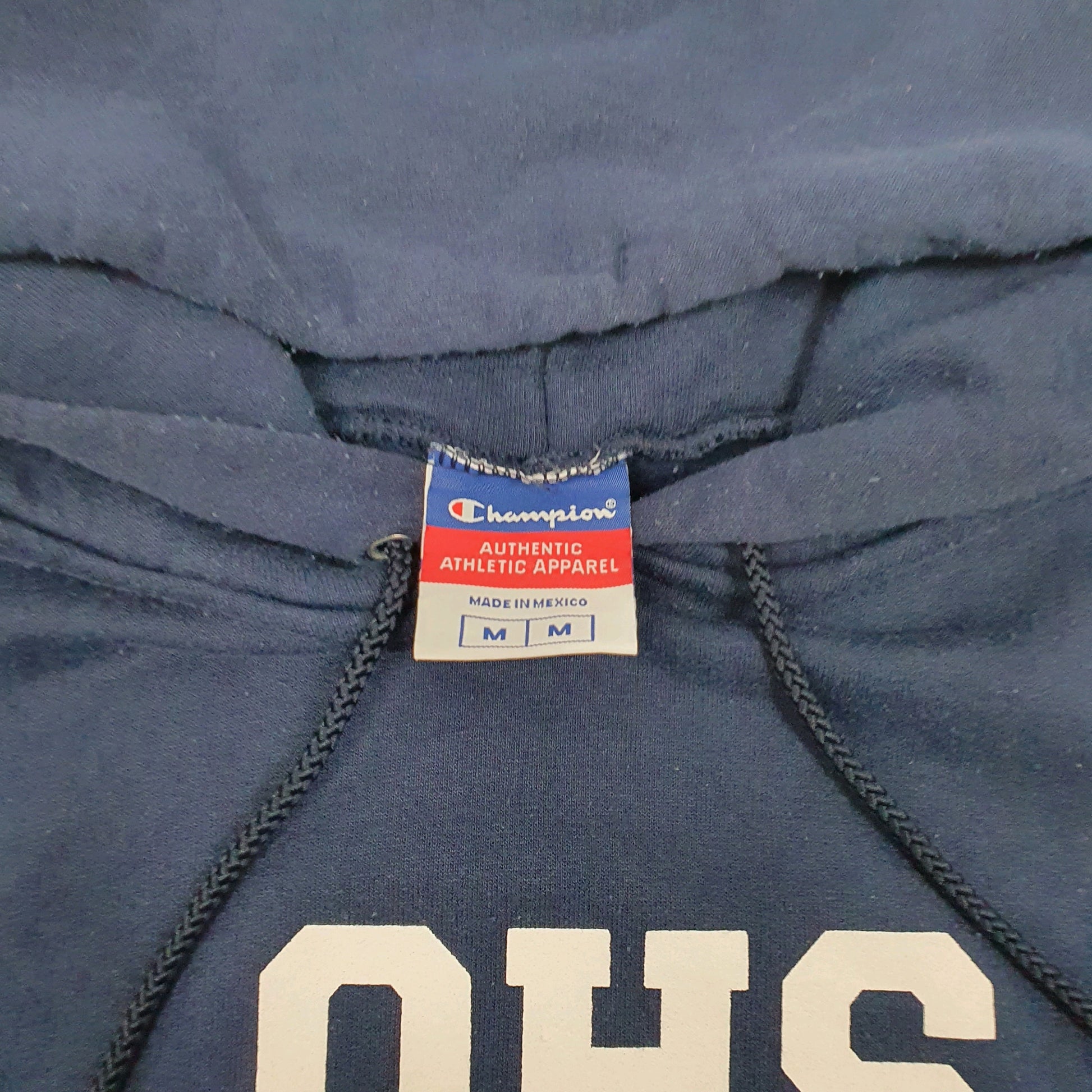 Mens Navy Champion OHS Cross Country Hoodie Jumper