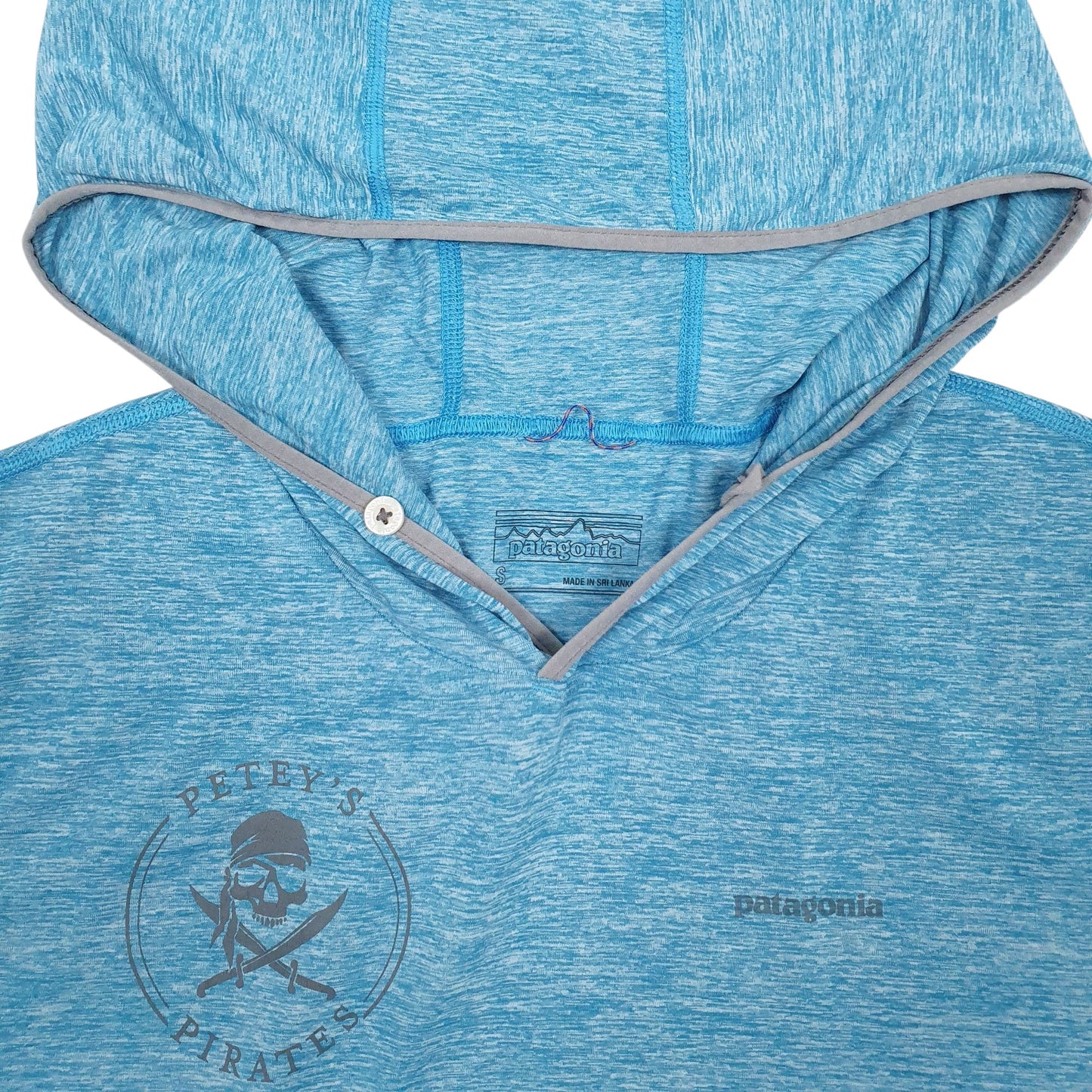 Mens Blue Patagonia Lightweight Tropic Comfort Hoodie T Shirt