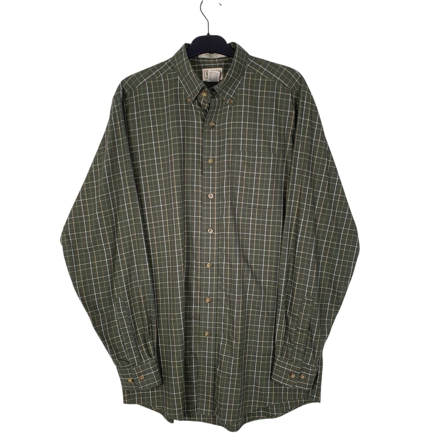 Mens Green L.L.Bean  Long Sleeve Shirt
