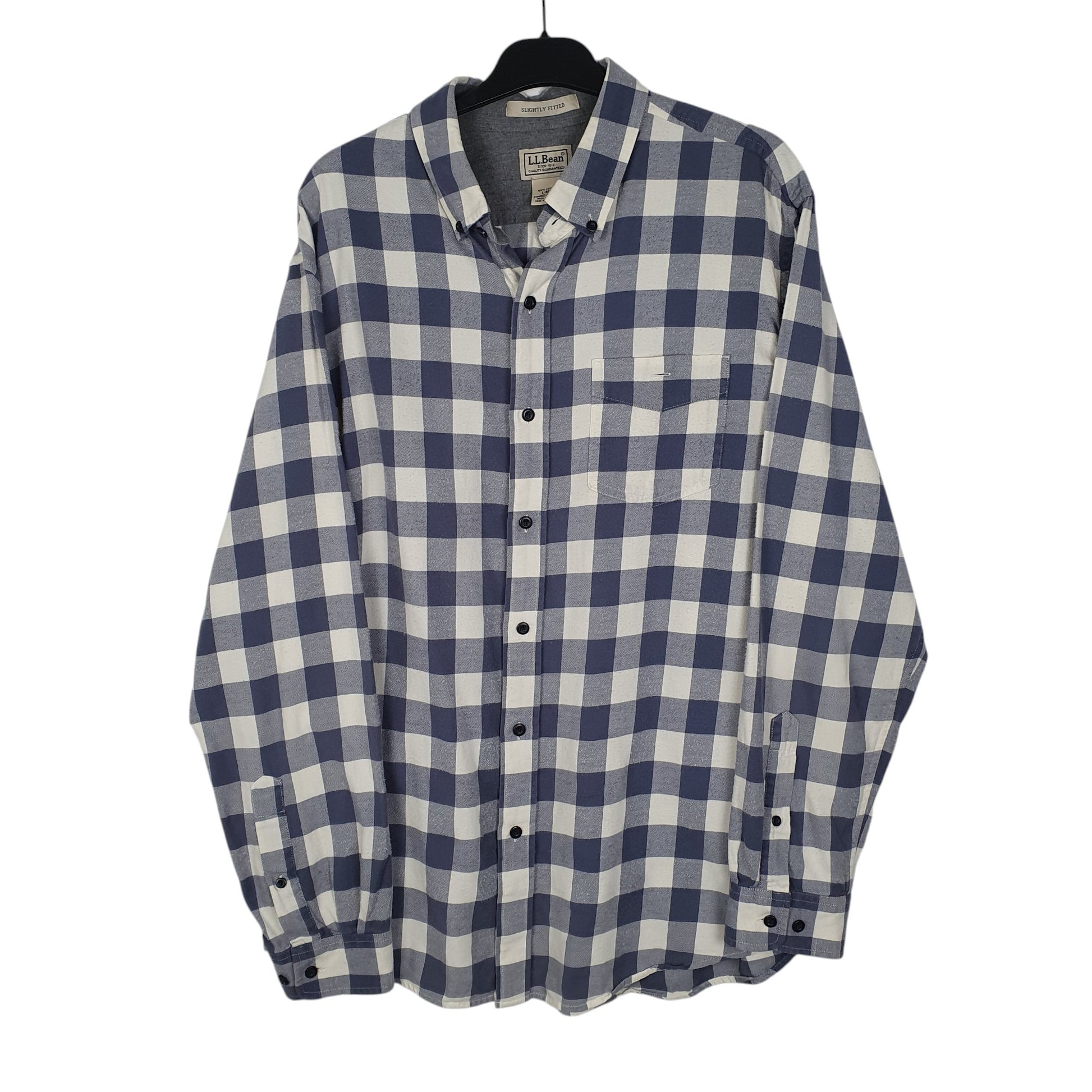 Mens Blue L.L.Bean  Long Sleeve Shirt