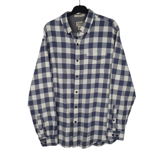 Mens Blue L.L.Bean  Long Sleeve Shirt