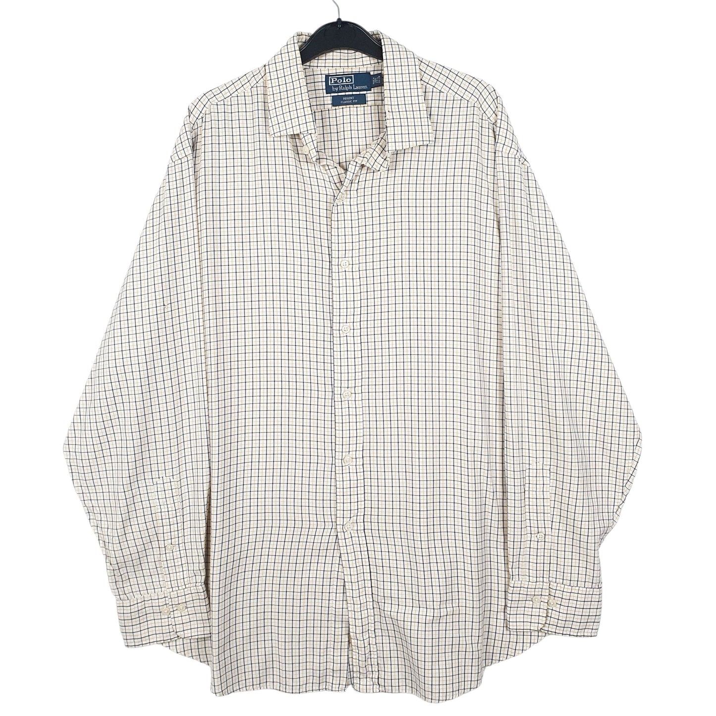 Mens White Polo Ralph Lauren Regent Long Sleeve Shirt