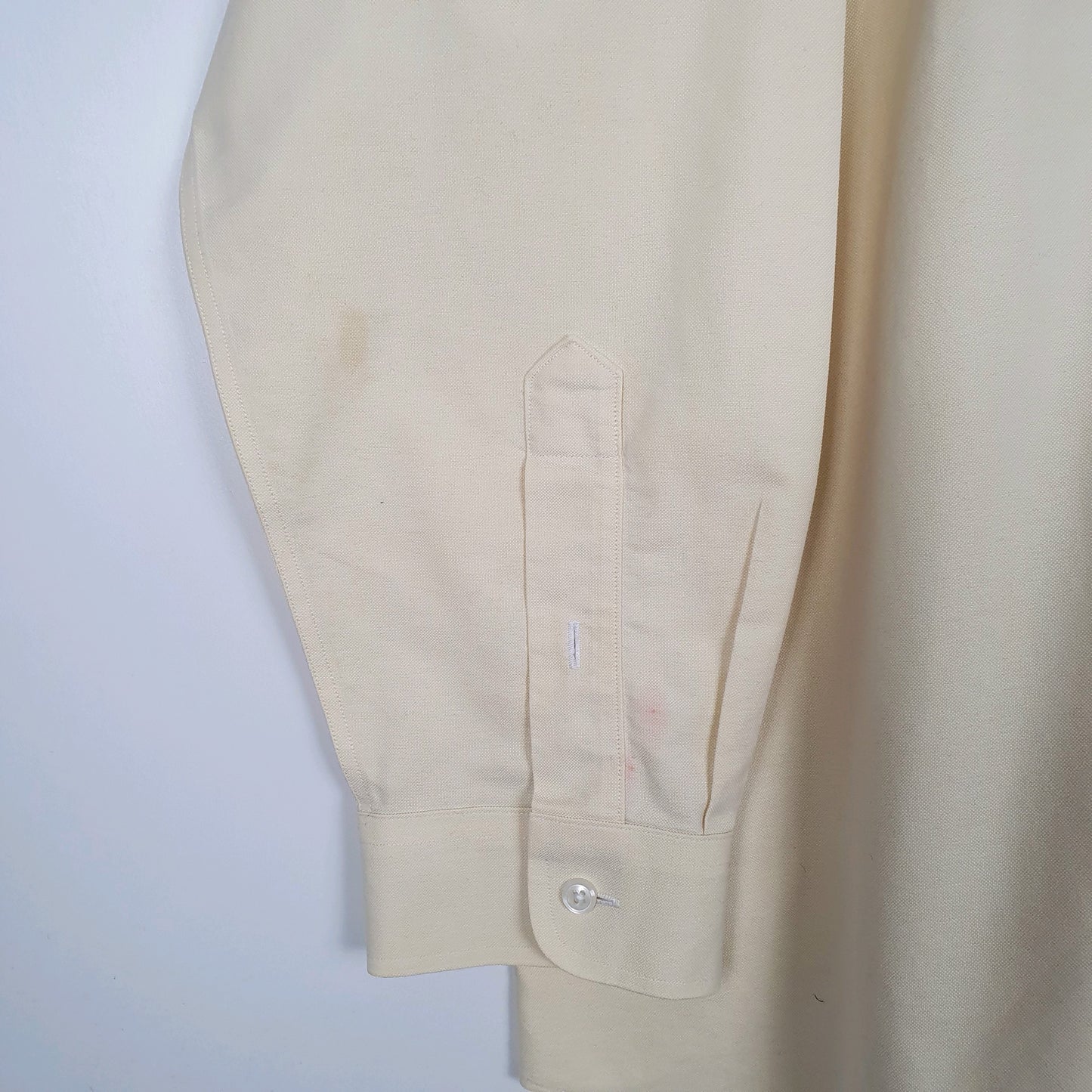 Mens Cream L.L.Bean   Shirt