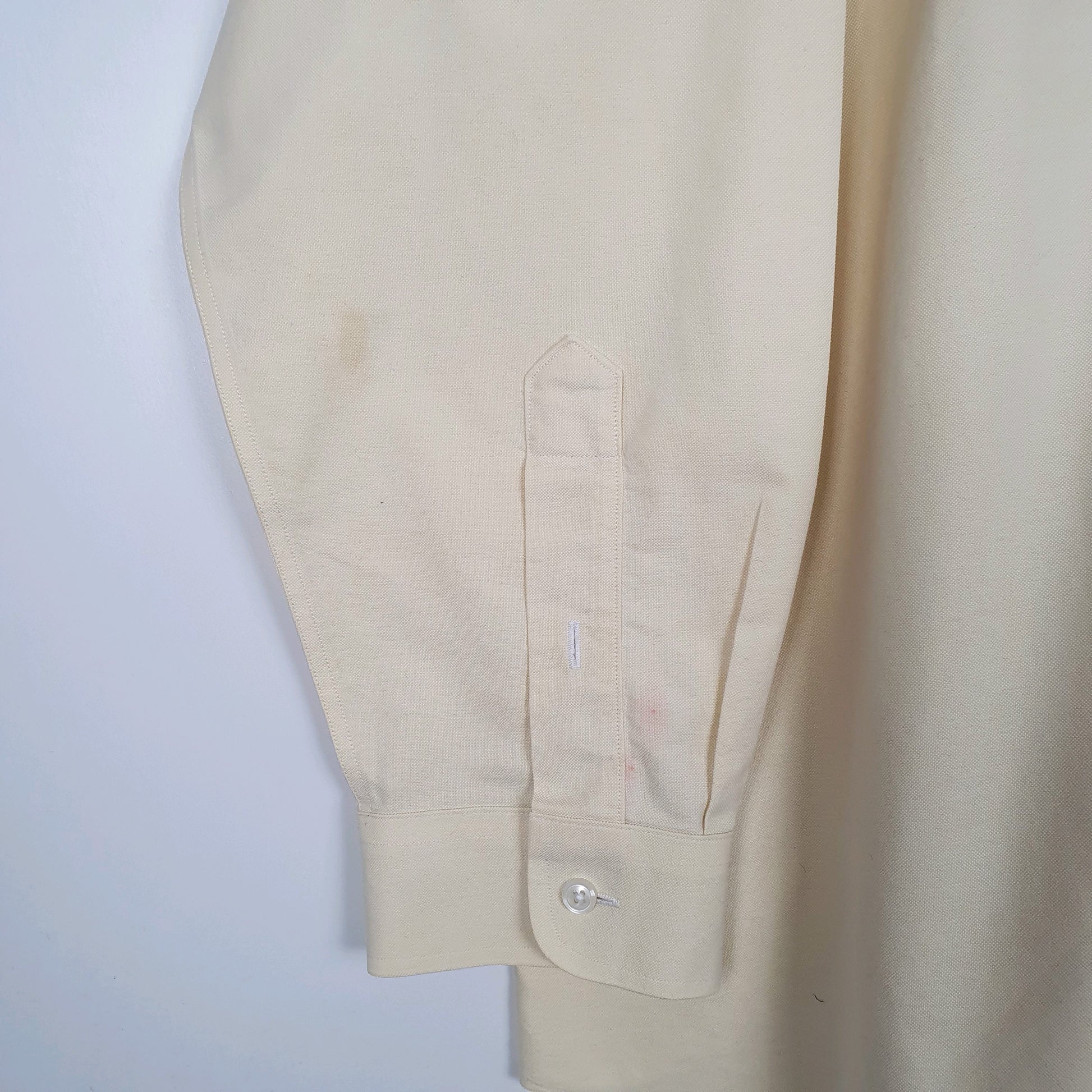 Mens Cream L.L.Bean   Shirt