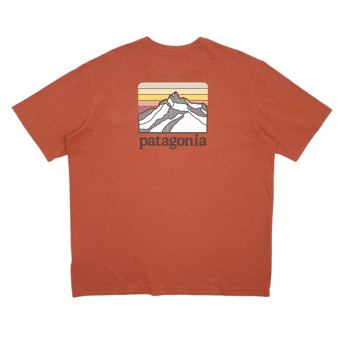 Mens Orange Patagonia   T Shirt