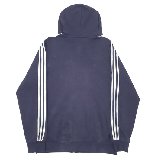 Mens Navy Adidas  Full Zip Jumper