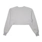 Womens White Champion Reverse Weave Crop Top Crewneck Jumper