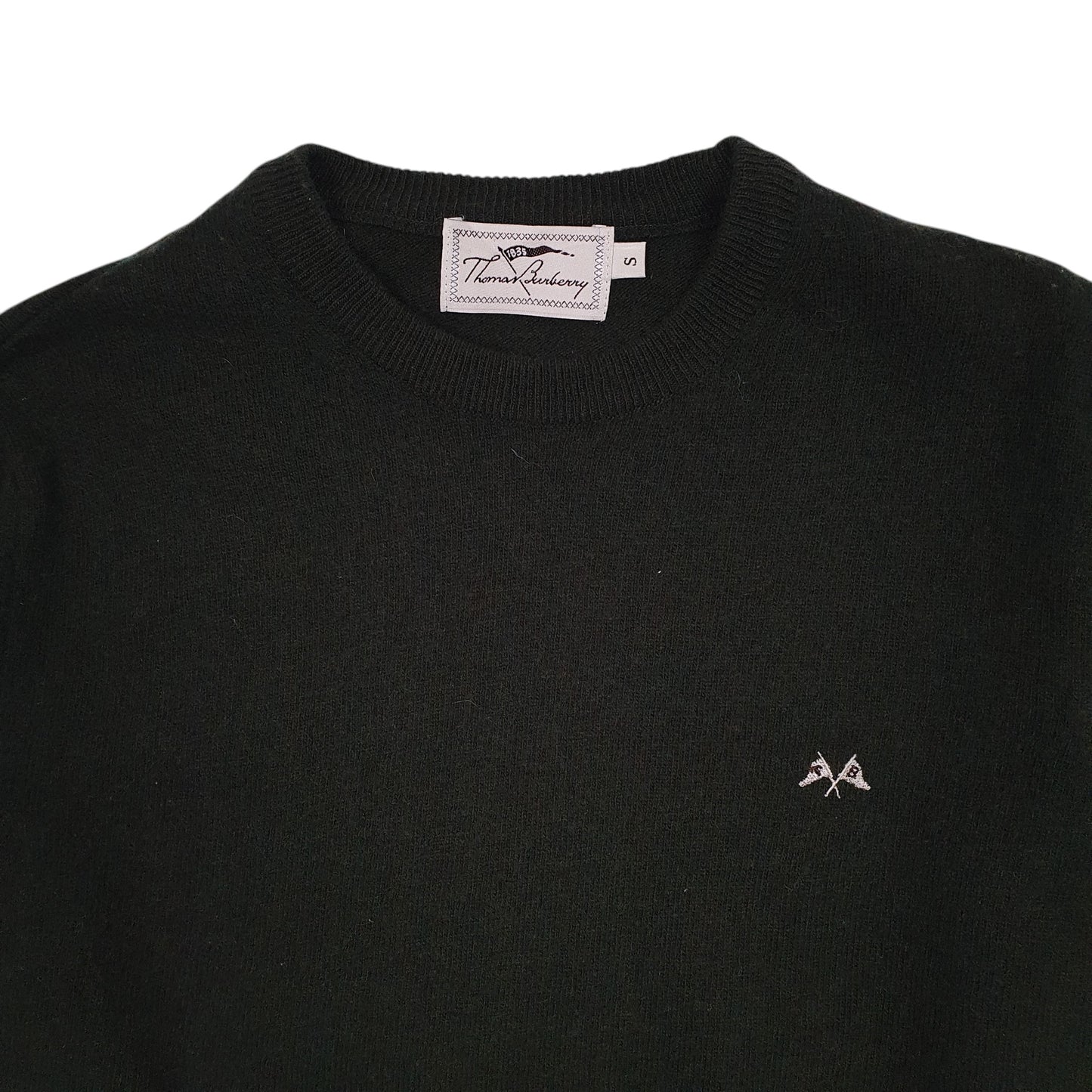 Mens Green Burberry  Crewneck Jumper