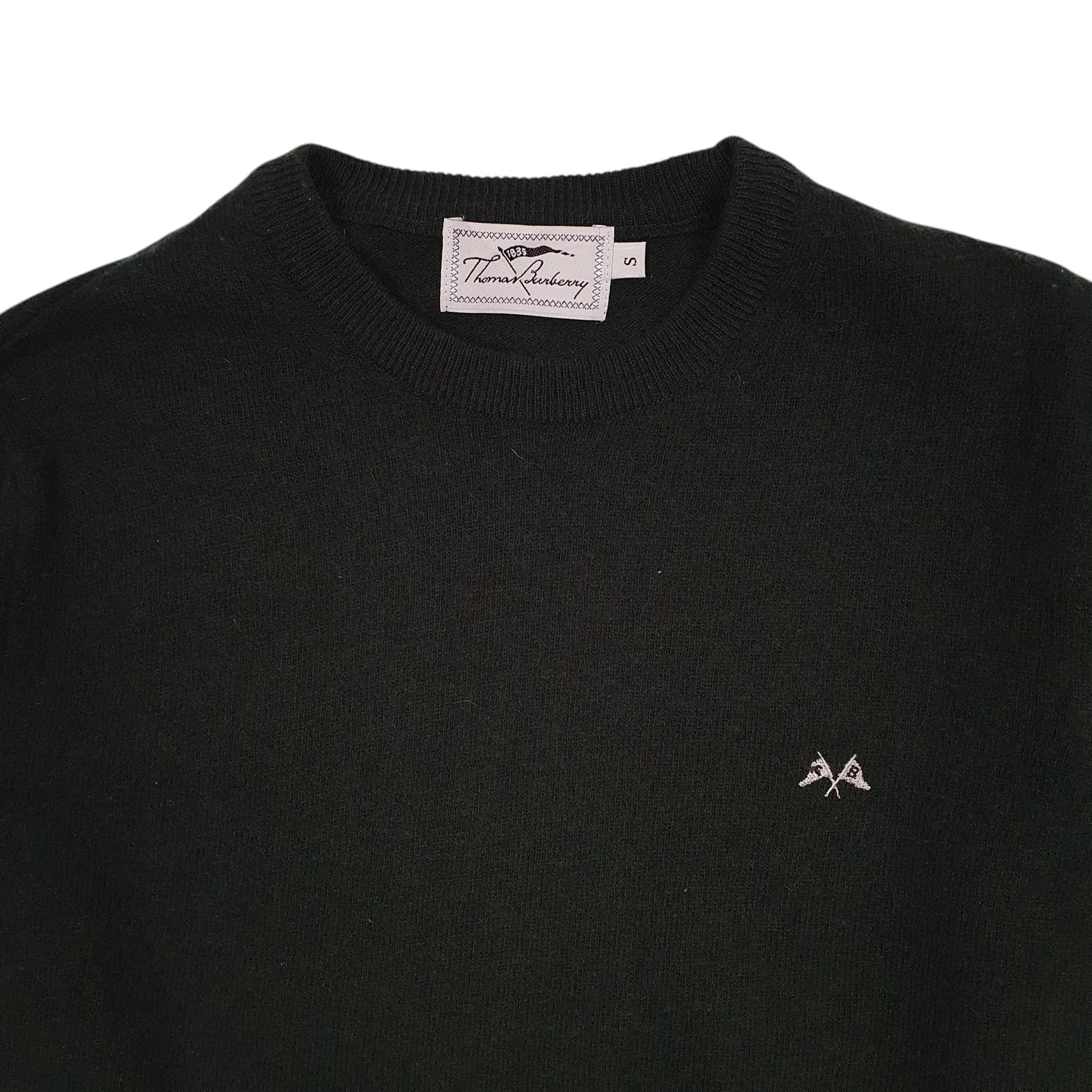 Mens Green Burberry  Crewneck Jumper