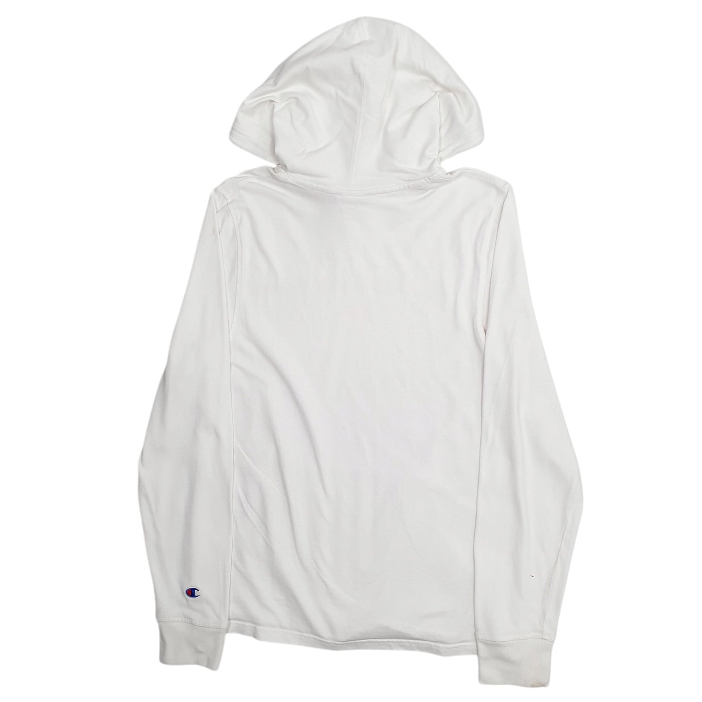 Mens White Champion Lightweight Hoodie Jumper