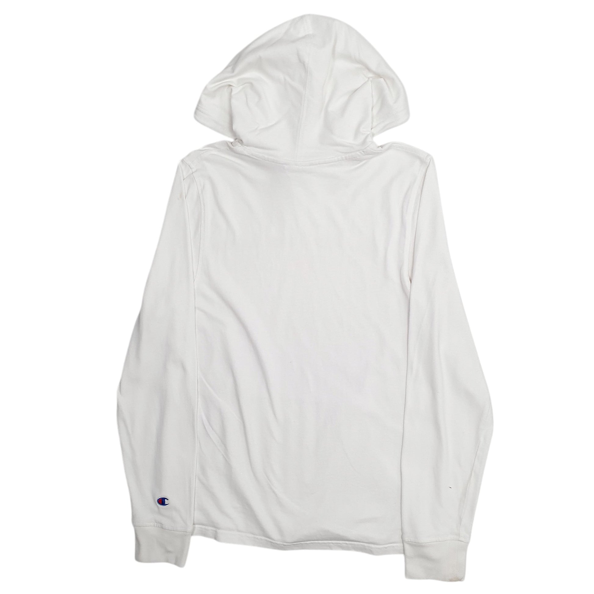 Mens White Champion Lightweight Hoodie Jumper