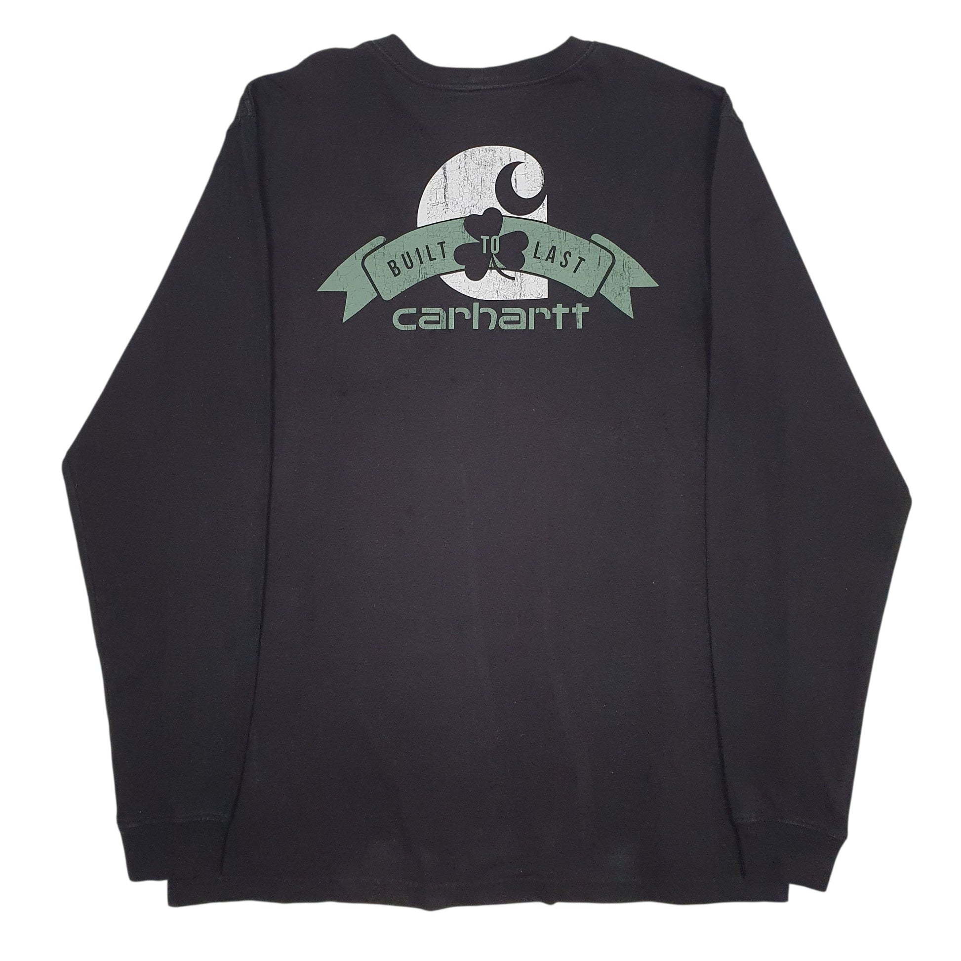 Mens Black Carhartt   T Shirt