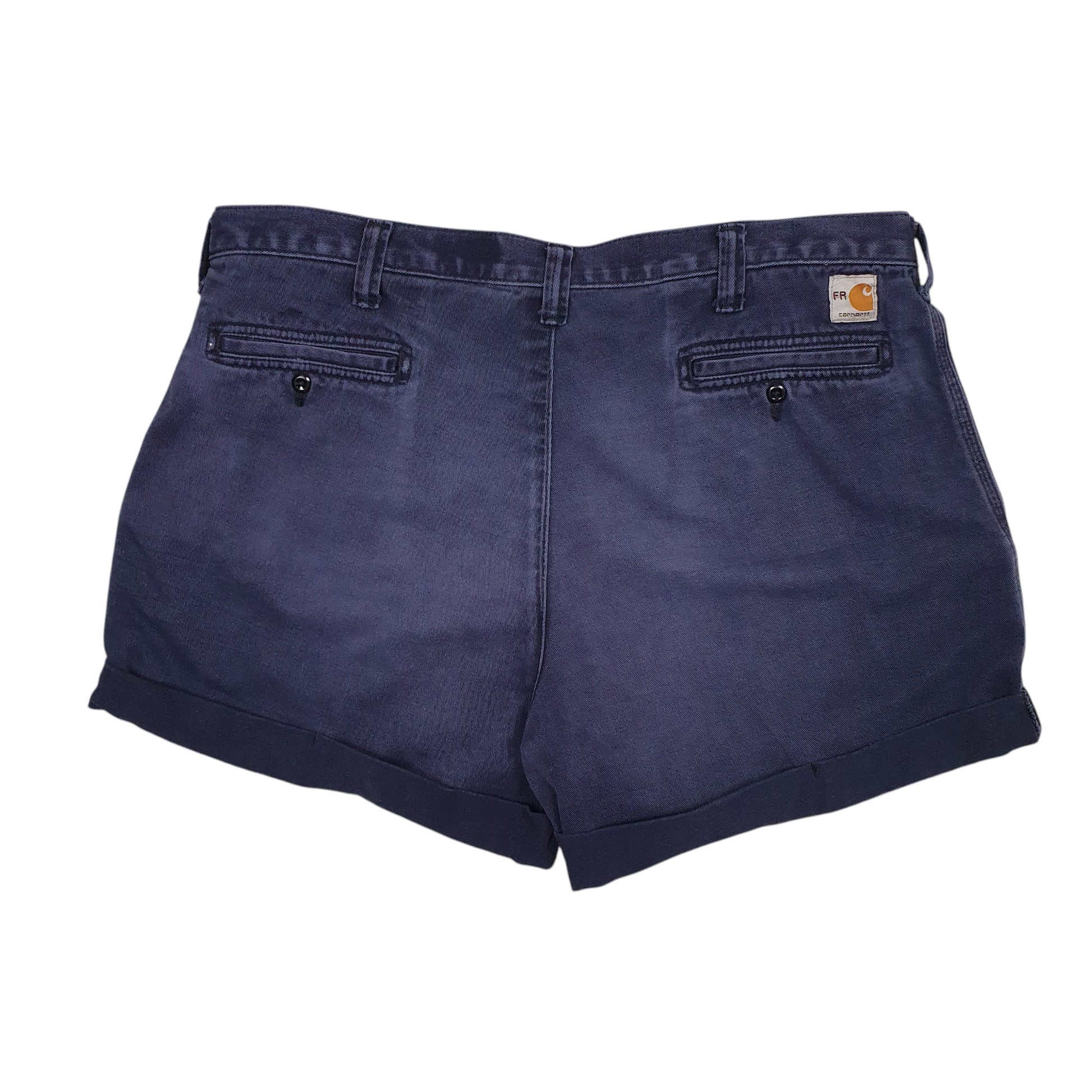 Mens Navy Carhartt   Shorts