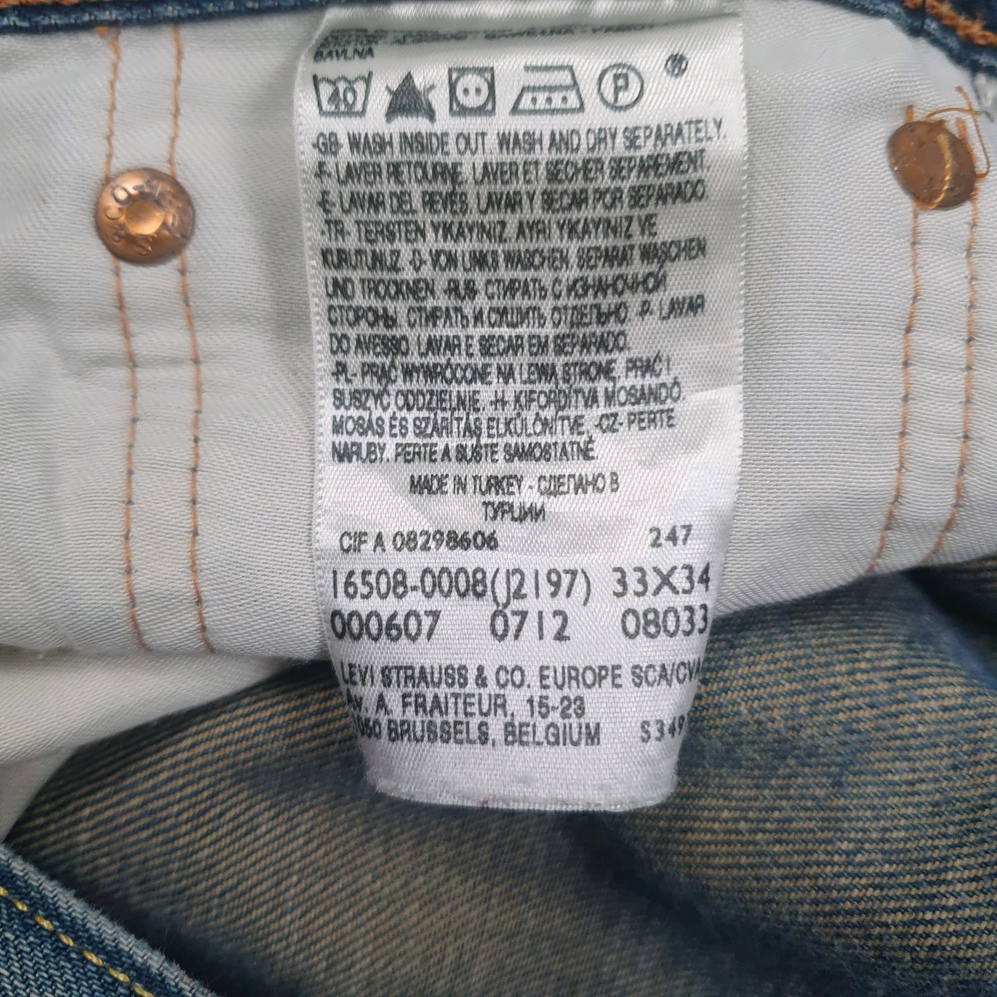 Mens Blue Levis   Jeans